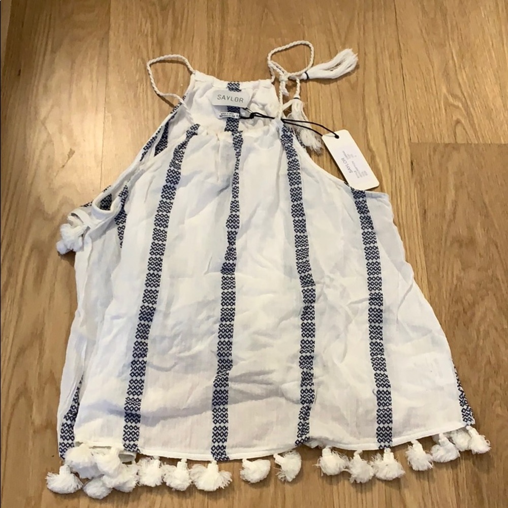 Saylor Blue & White top